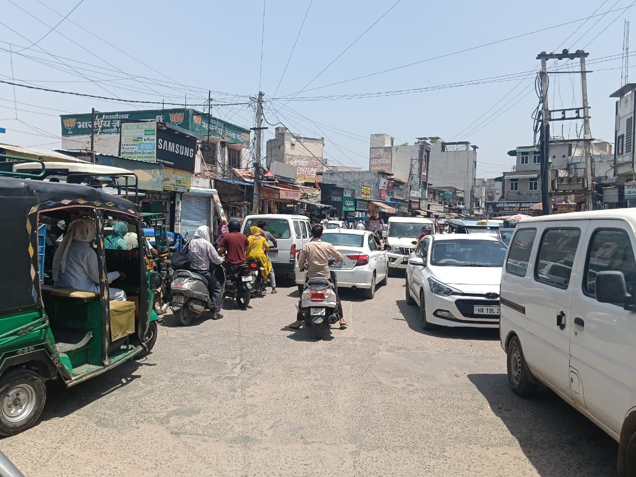 Shops on Court Road and Lala Lajpat Rai Chowk are encroached up to 8 feet outside the premises