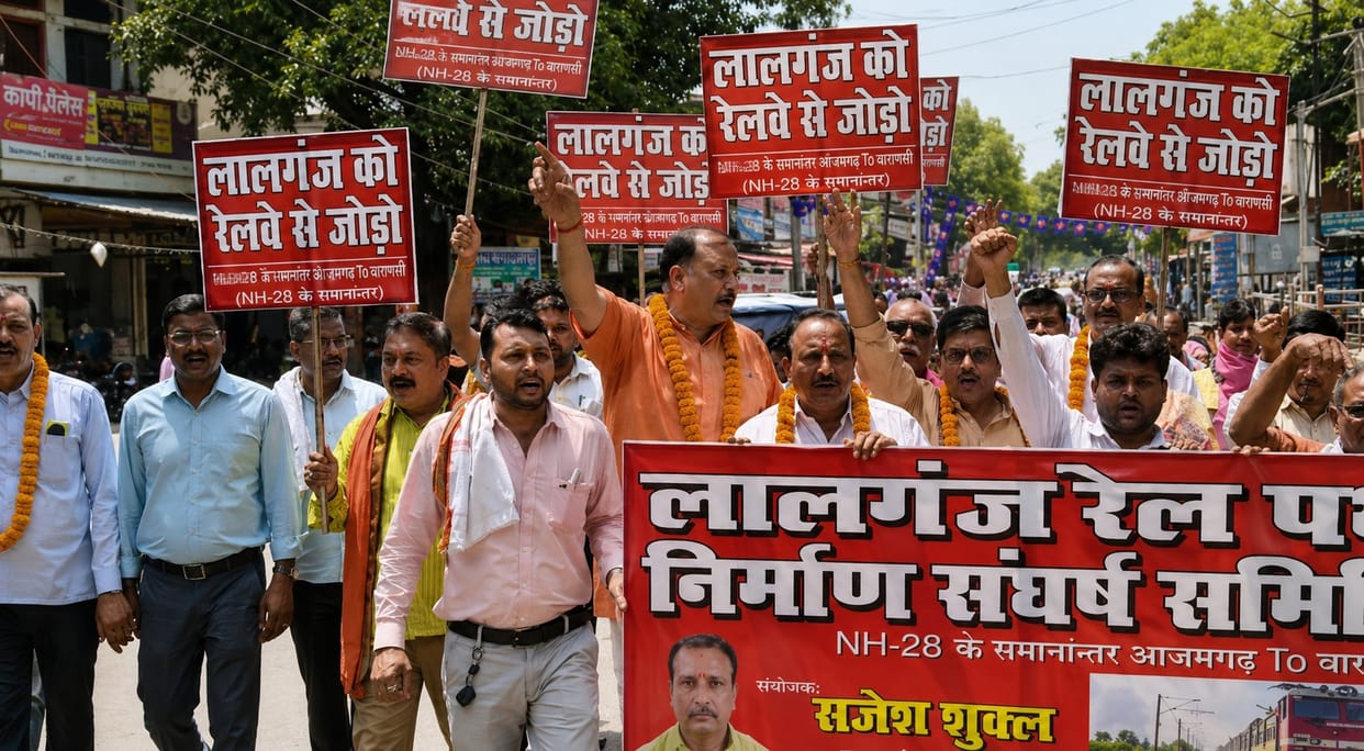 Demand for connecting Lalganj by rail route intensifies