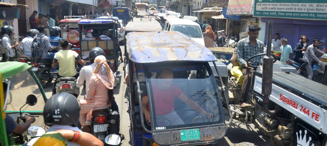 Traffic Jams Cause Trouble in the Scorching Sun