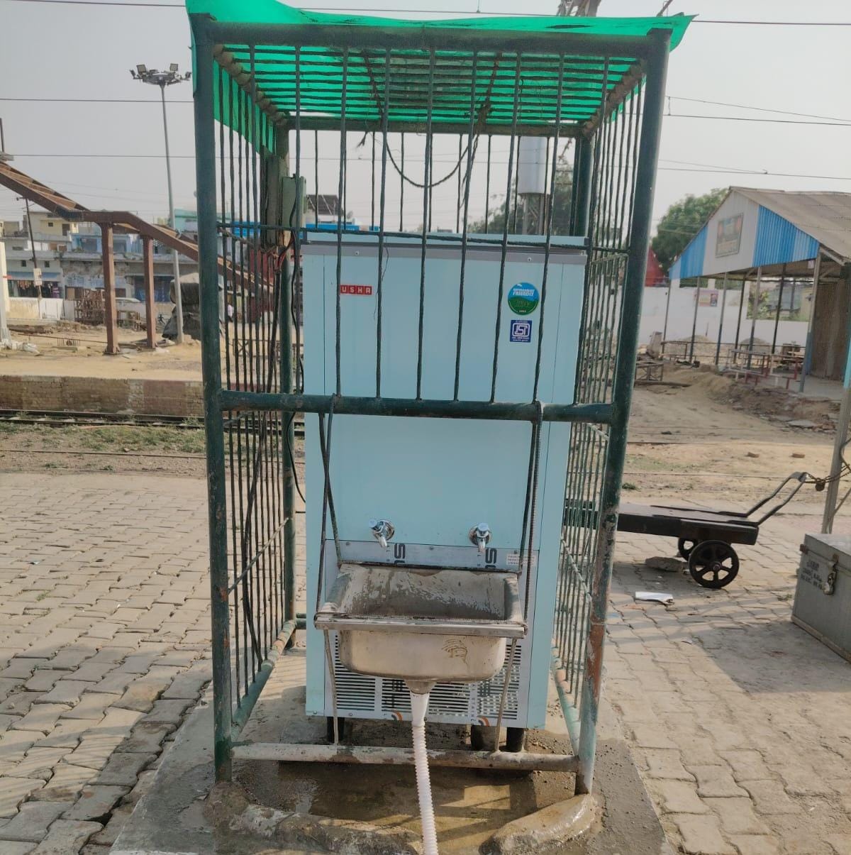 Repaired defective water coolers; installed a new one on Platforms 4 and 5.