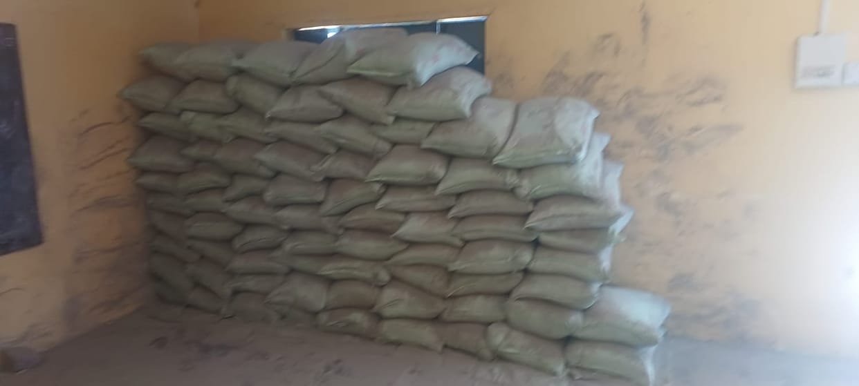 Mismanagement in cement storage exposed, 88 bags found damaged