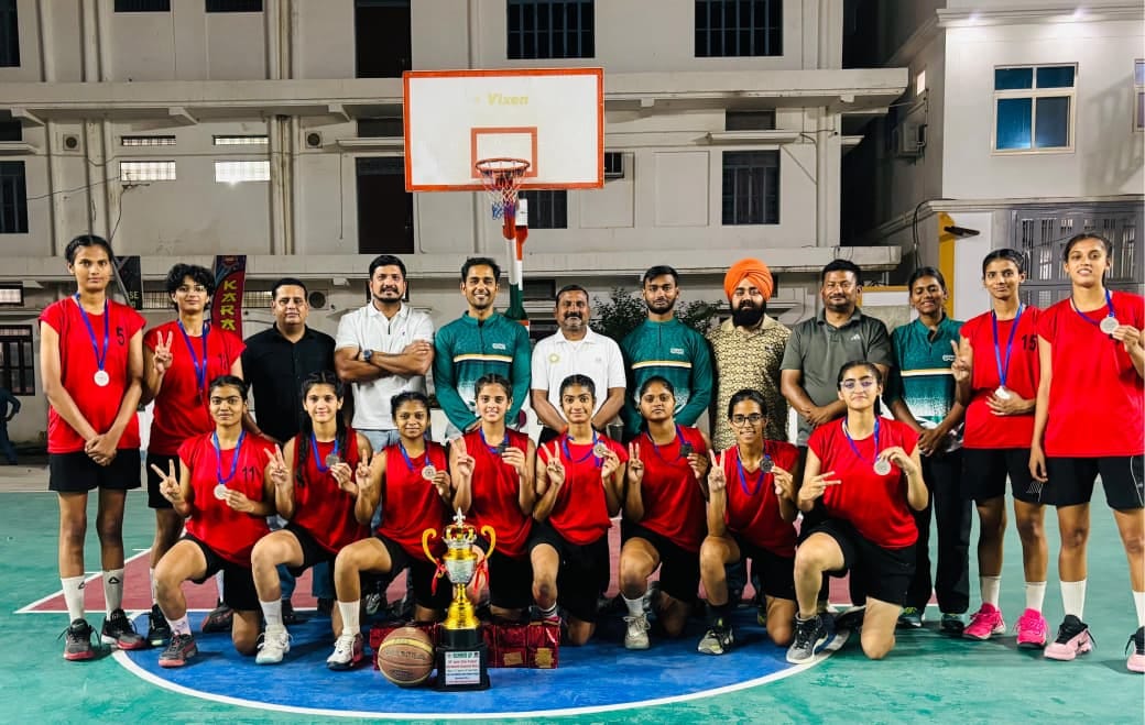 Girls team became runner-up in the junior state basketball competition