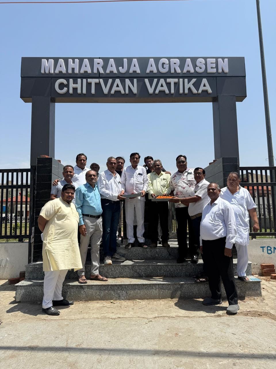 The name of the garden is again Maharaja Agrasen Chitwan Garden.