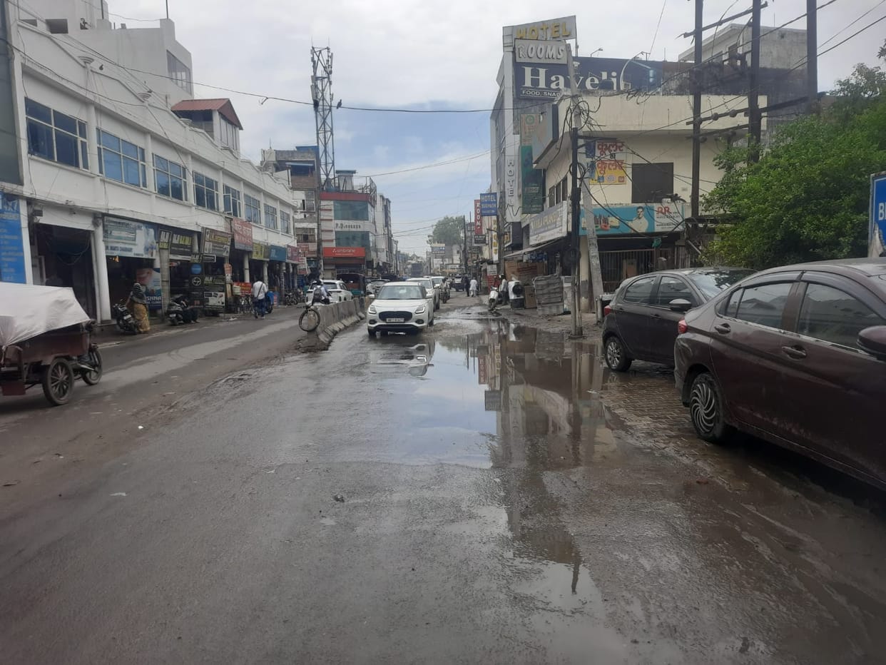 Weather takes a turn due to strong winds and rain; relief from the heat.