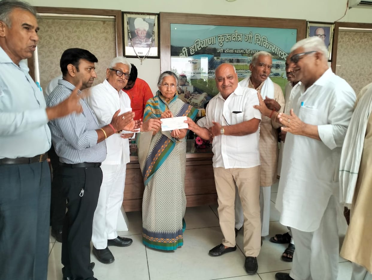 Cheques worth Rs 1.06 crore distributed for cow shelters
