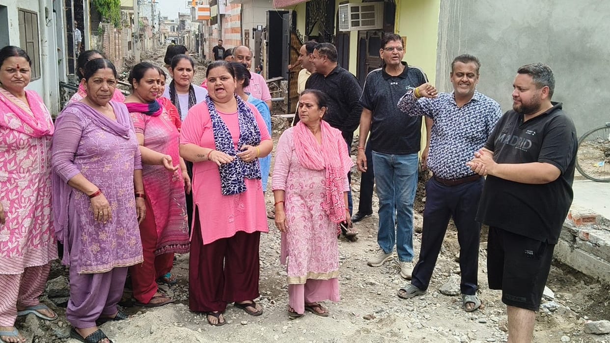 An uproar ensued over allegations of damaging the road