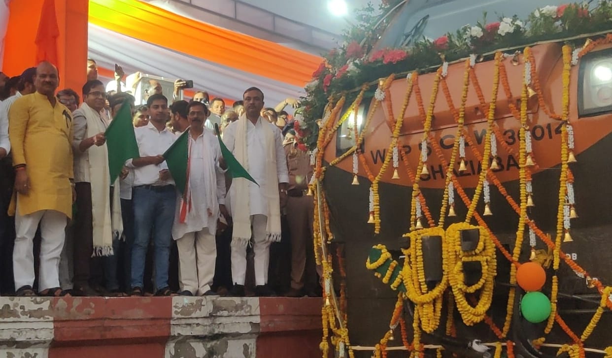 MP Flags Off Amrit Bharat Express