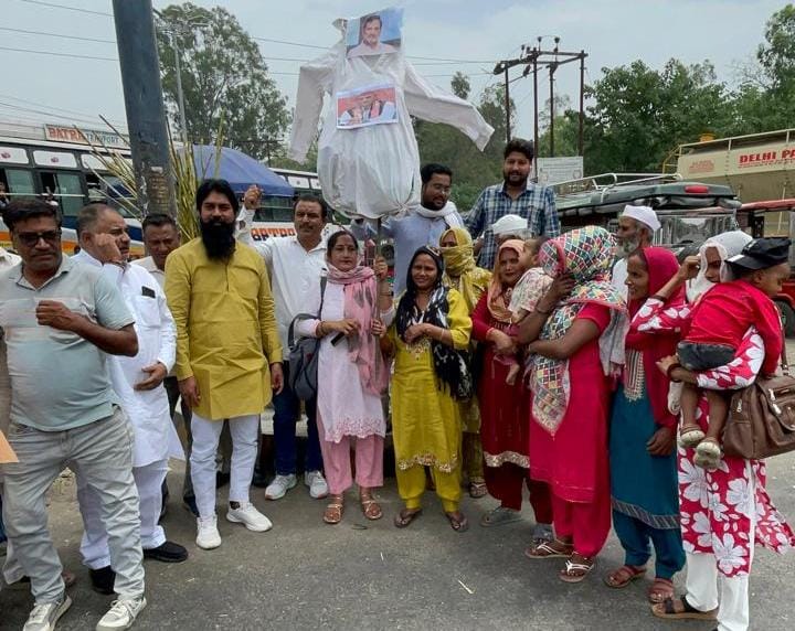 BJP Organizes 'Janakrosh' Women's Foot March