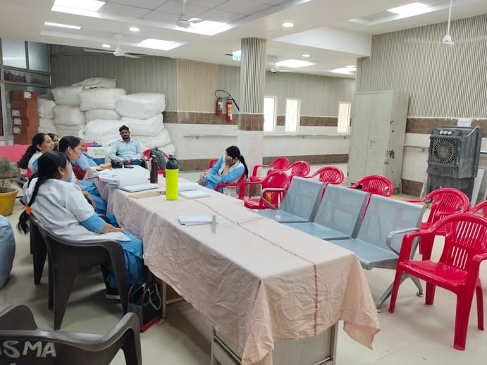 Due to incomplete information and changed schedules, fewer pregnant women attended the maternity camp