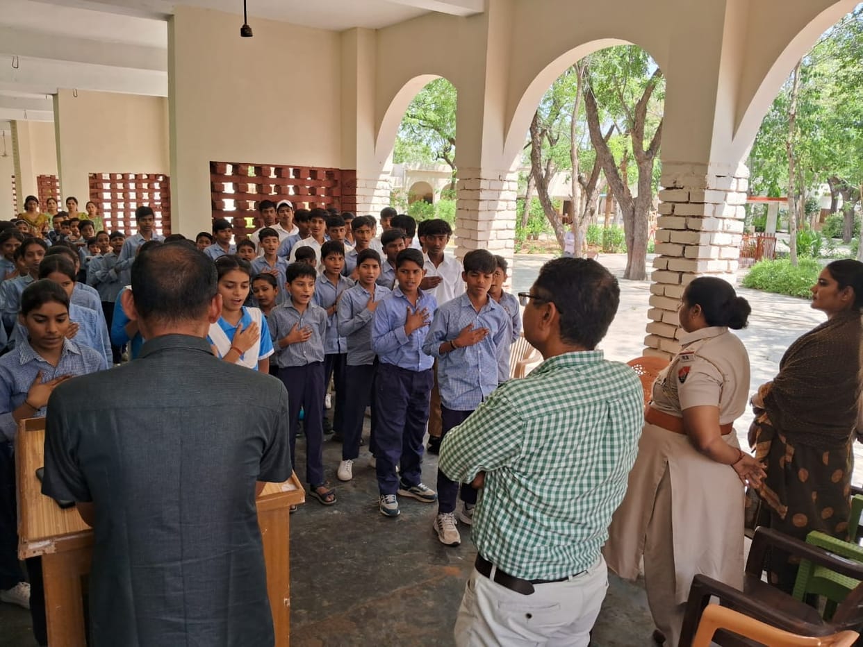 Students were made aware about the law and drug addiction.