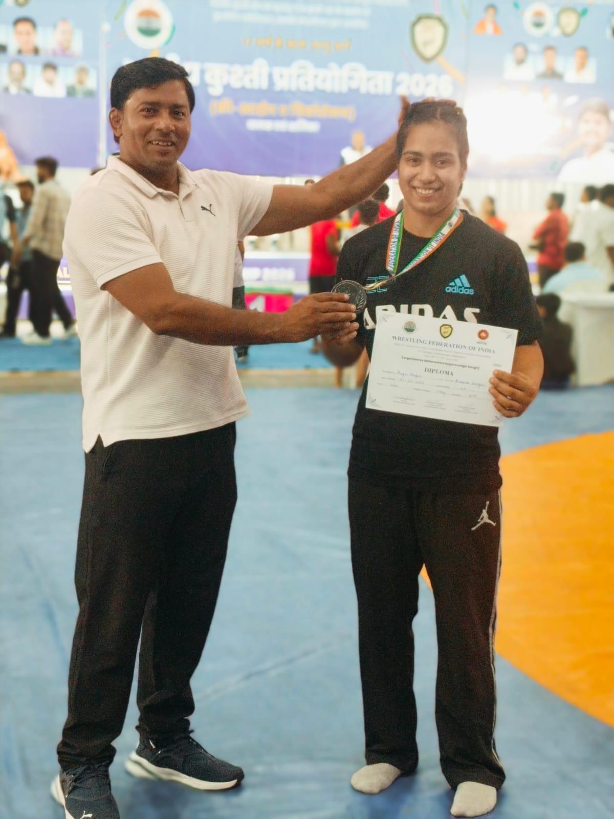 Riya wins bronze in Under-17 National Wrestling Championship