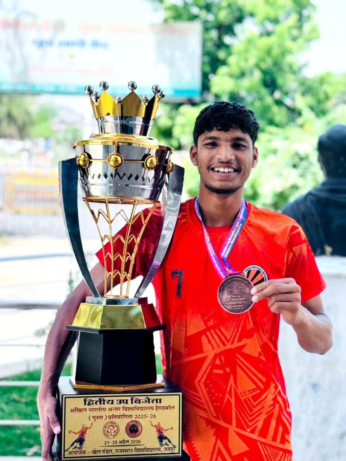 Sukhwinder won bronze medal in handball