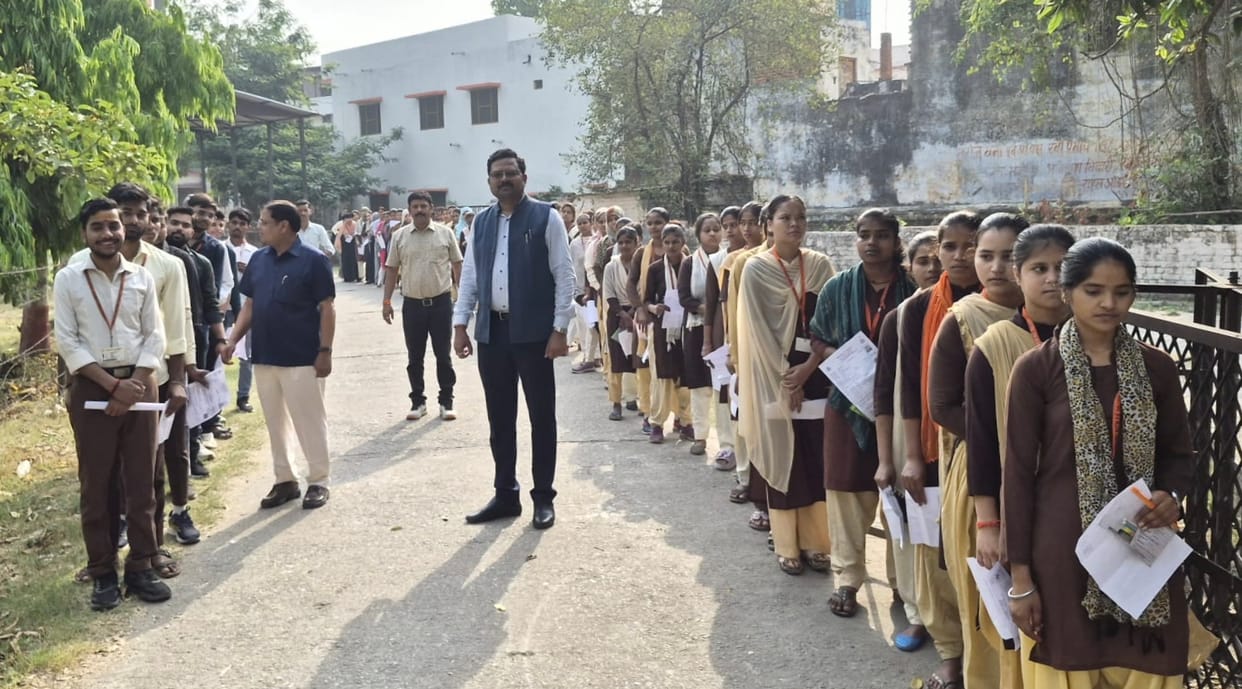 Even semester examinations continued smoothly on the second day as well
