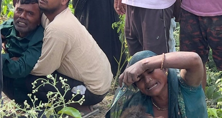 A Class 9 student died tragically after being hit by a school bus, dragging his bicycle for 100 meters.