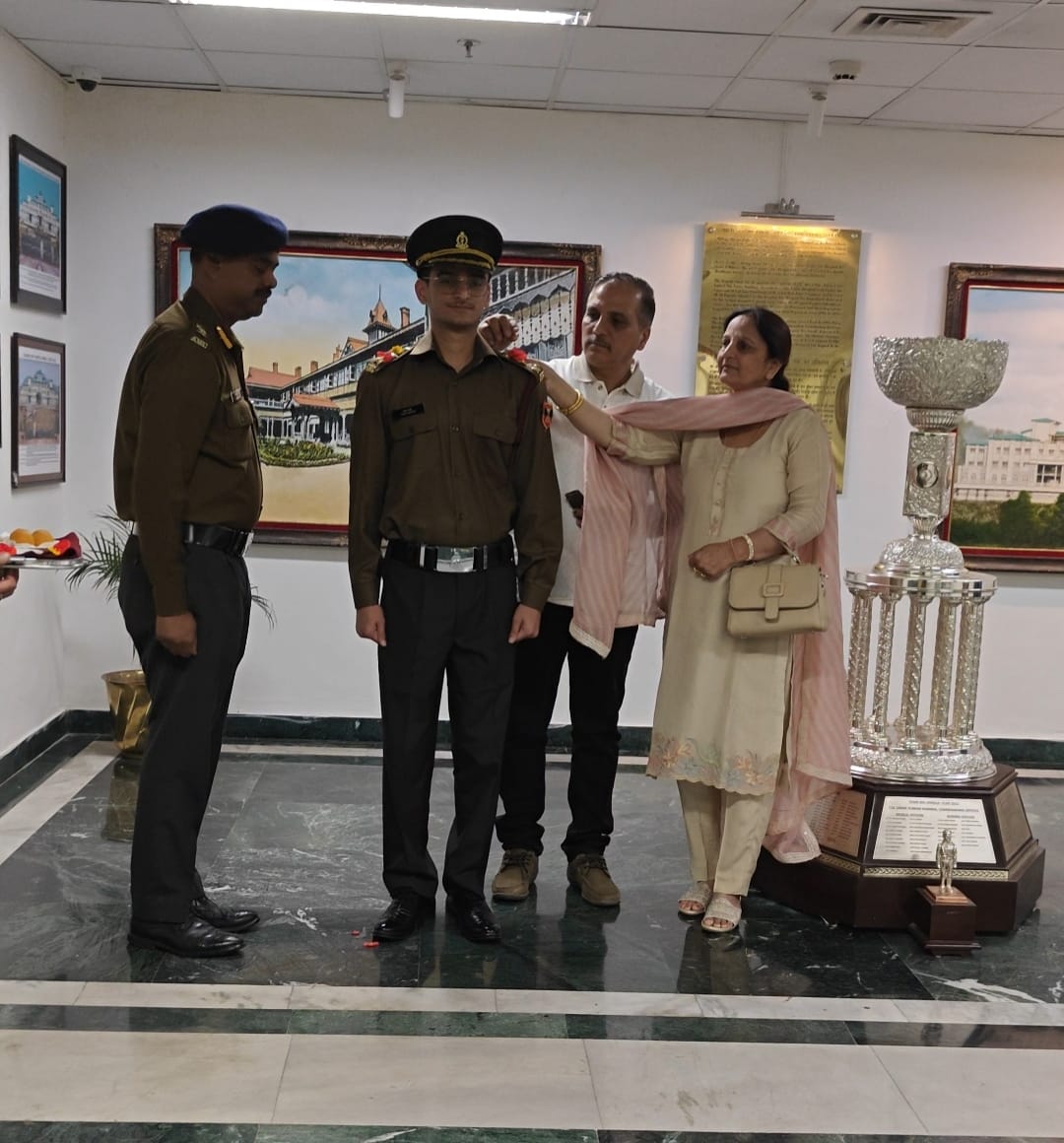 Tarun Sharma of Dadhol became a Captain in the Army and will serve as a doctor.