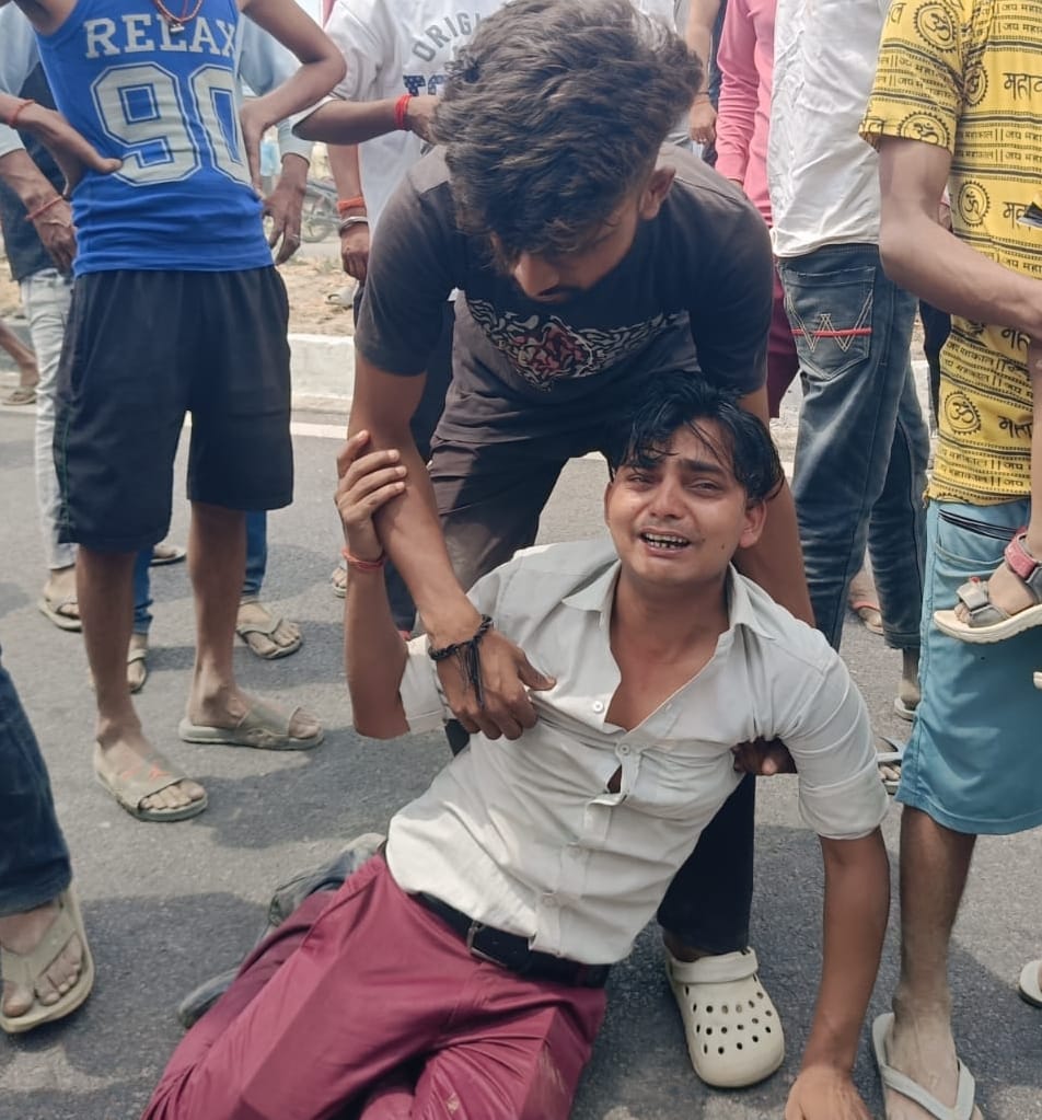 Girl dies after being crushed by car, brother and sister injured, commotion