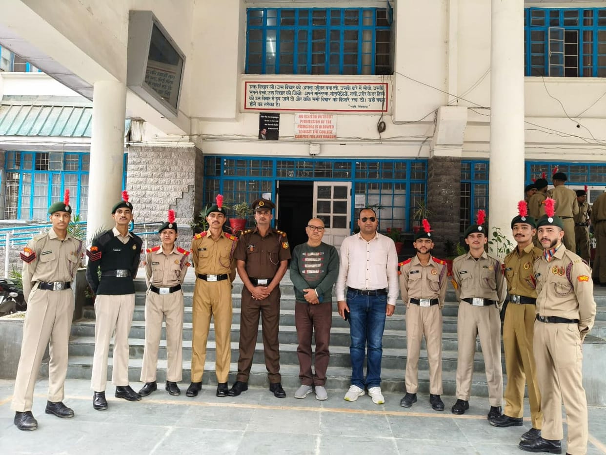 NCC Cadets Awarded Ranks at Chamba College