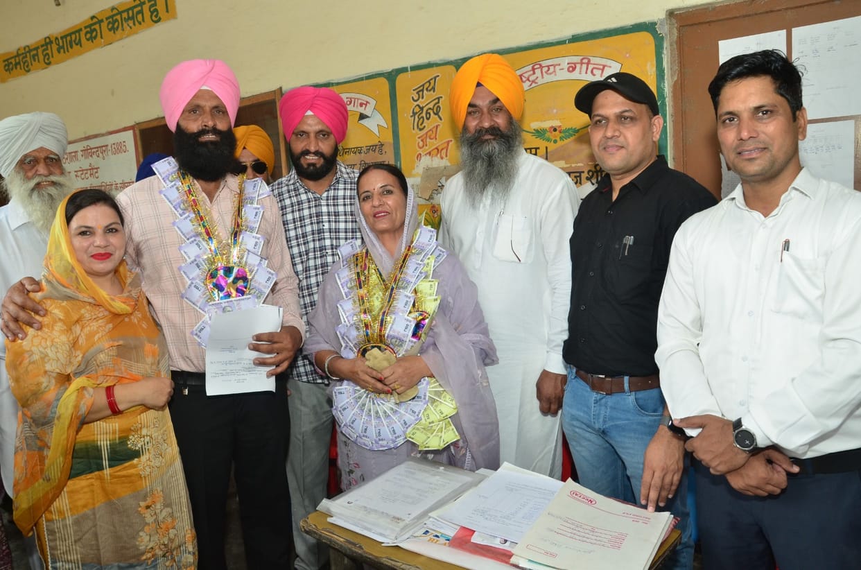 Manjit Kaur became the Sarpanch unanimously in Govindpura.