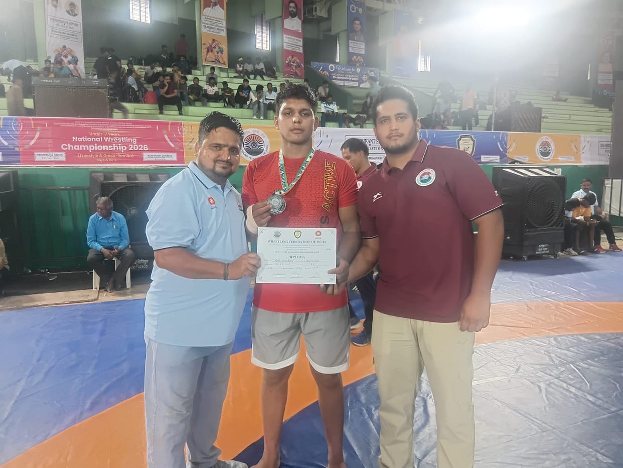 Iqbal Wins Bronze Medal at National Wrestling Championship