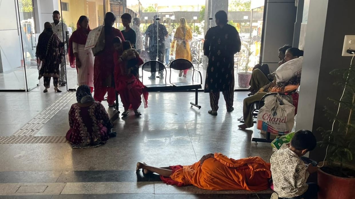 Electricity remained off for the second day in the district civil hospital, many services were disrupted.