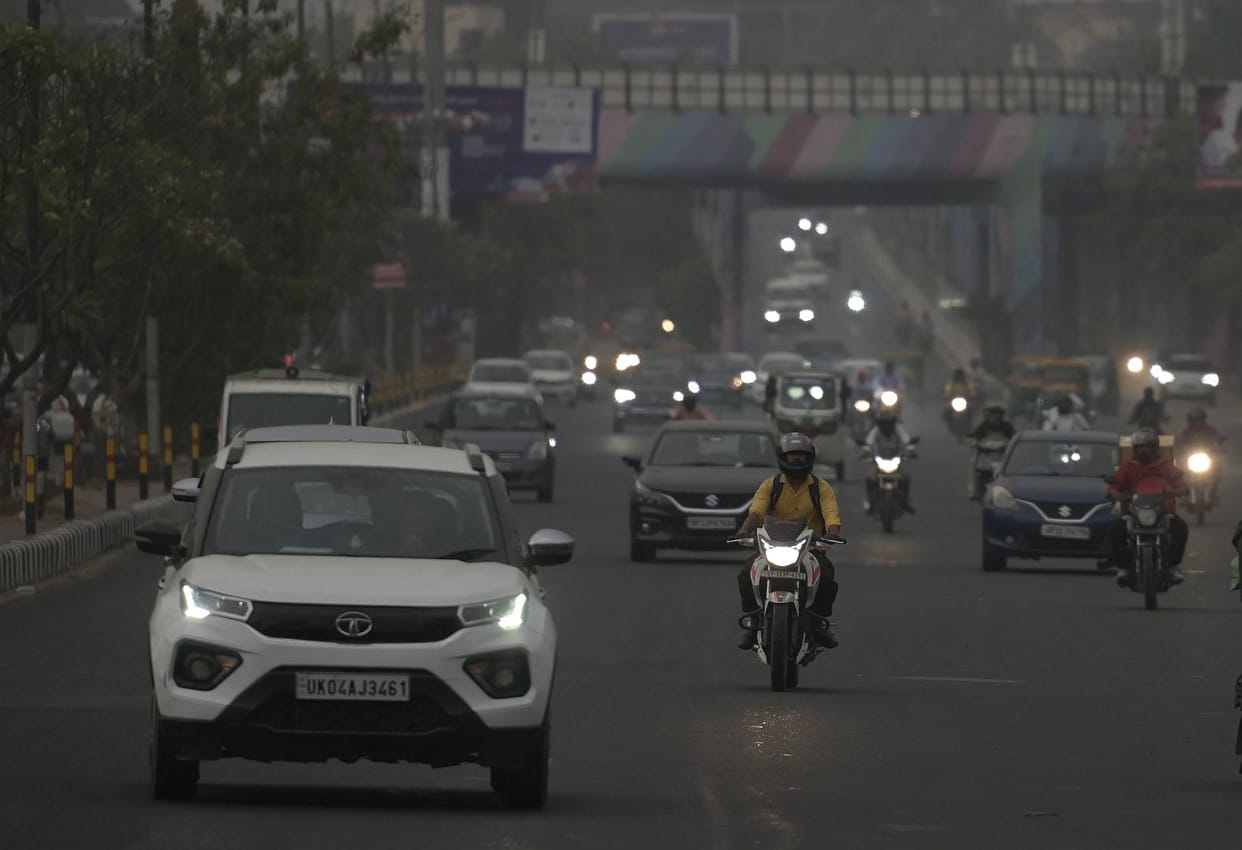 Thunderstorms and showers lash the capital