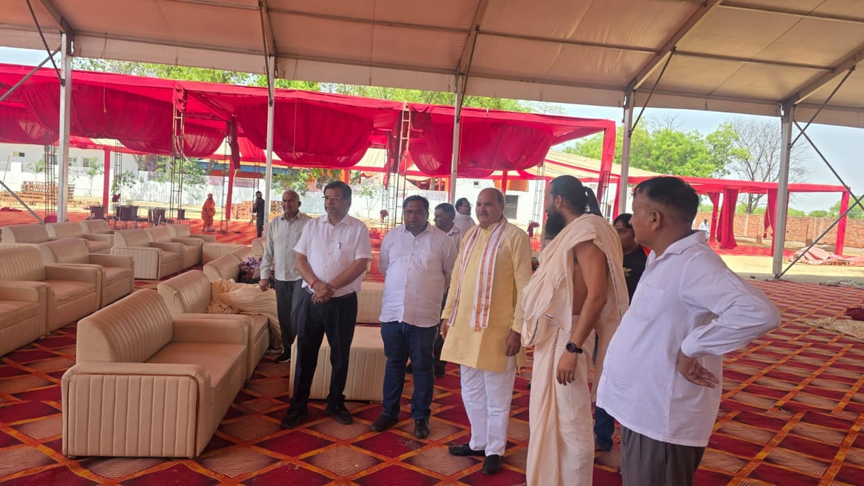 The CM will come tomorrow, the MLA inspected the arrangements at the site