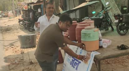 The implementing agencies will provide water to the passersby in summer.