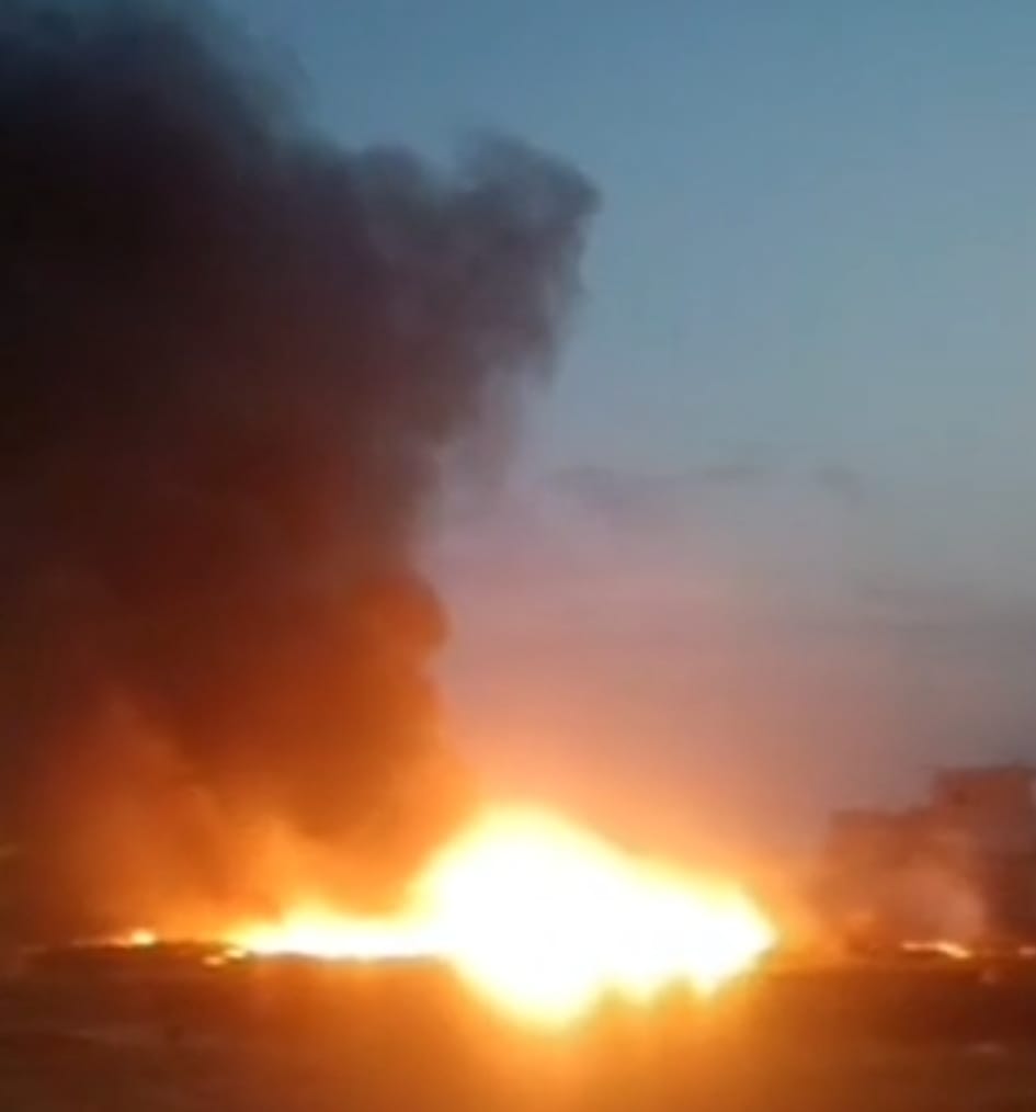 More than 20 explosions occurred as empty chemical drums caught fire, frightened residents fled their homes.