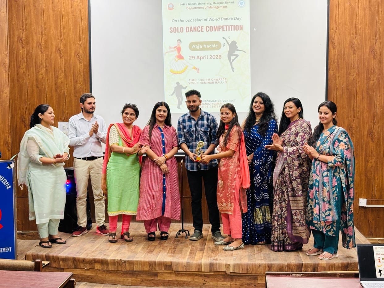 Nikita, Ajay and Karishma won the solo dance competition.