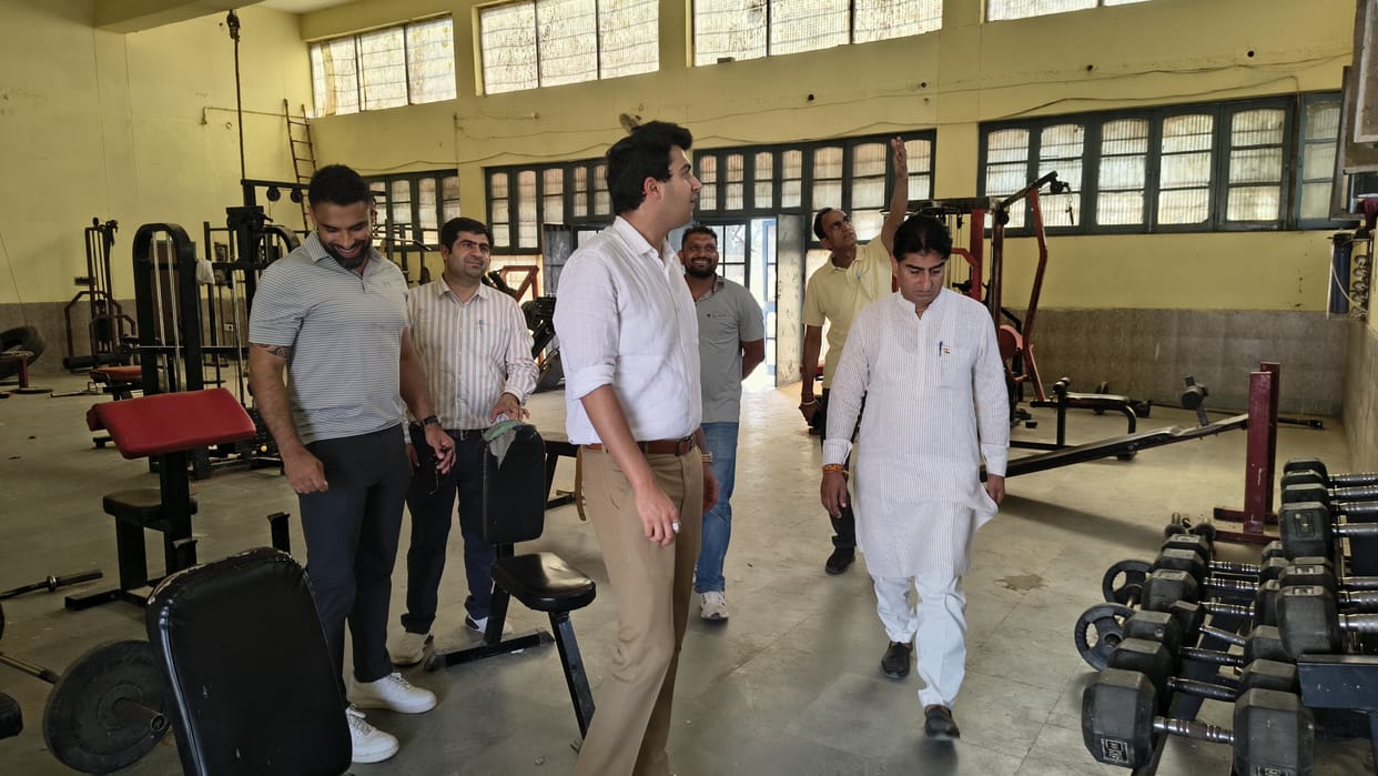 Assessment of facilities at Bhana, Habdi stadium