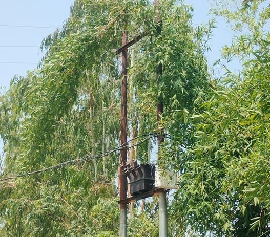 Power supply disrupted due to storm and rain