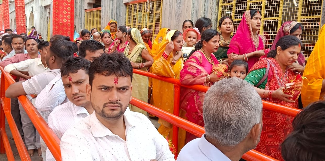 Devotees gathered in Devipatan on Buddha Purnima