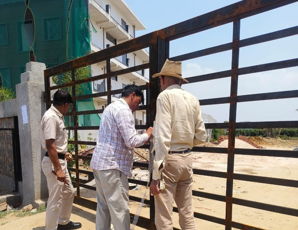 Illegal garden sealed on Nizampur Road