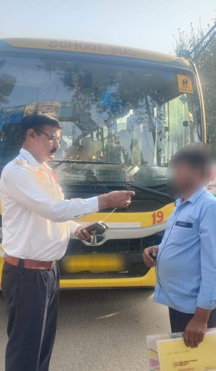 70 school buses inspected, 14 buses challaned for violating rules