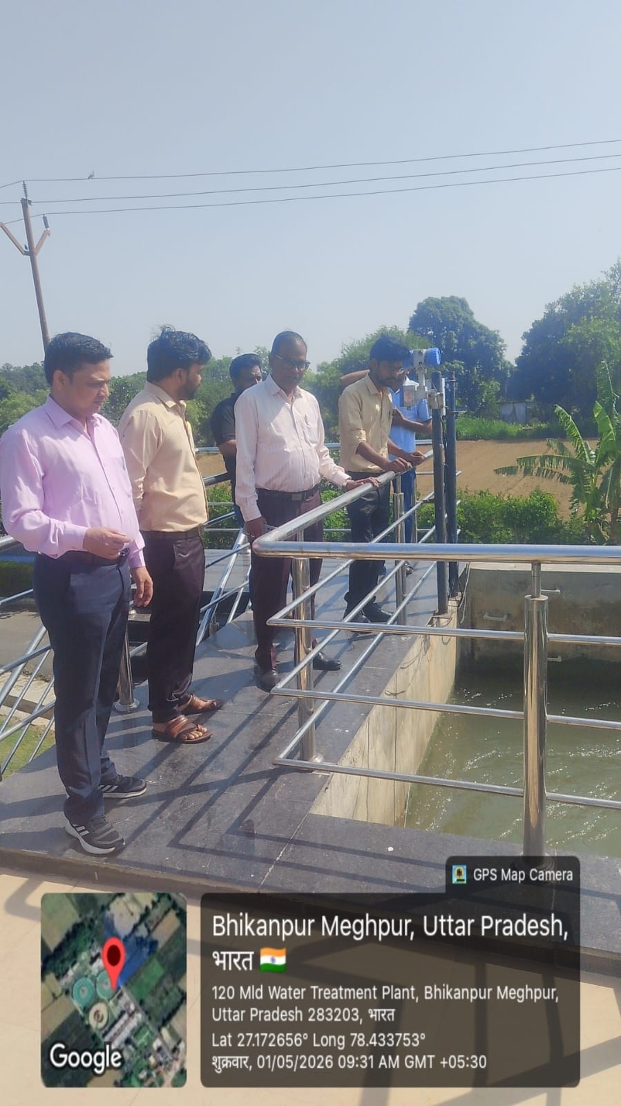 The newly appointed General Manager inspected the Salai WTP and issued instructions regarding cleanliness.