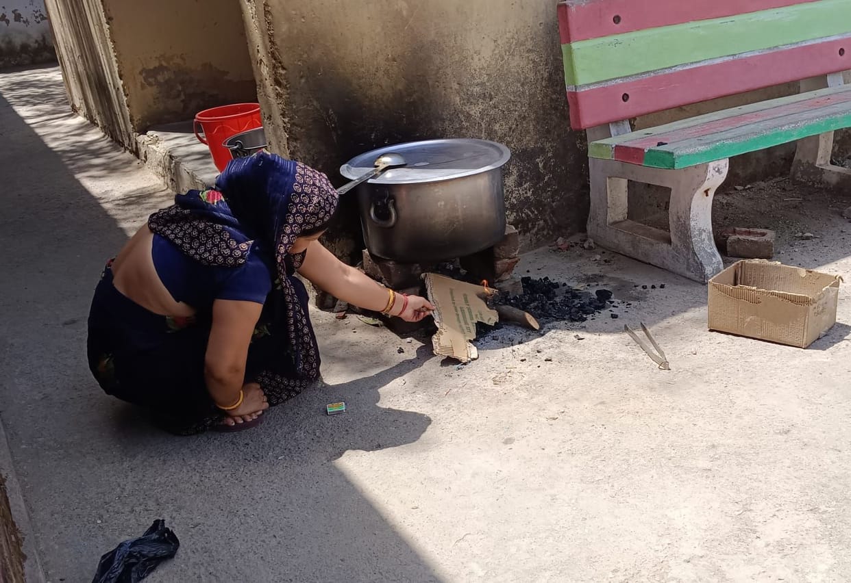 The Mid-Day Meal program is facing difficulties due to the delayed delivery of gas cylinders.
