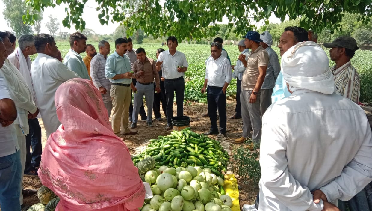 Information about new technology was given to farmers in the training camp