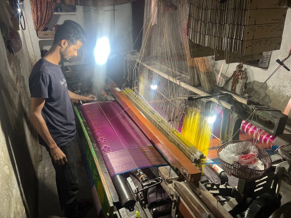The future of weavers in the city of warp and weft is uncertain; 5,000 have left their traditional work in five years.