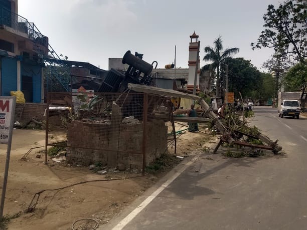 Electricity supply to 300 villages remains suspended for the second day after the storm and rain