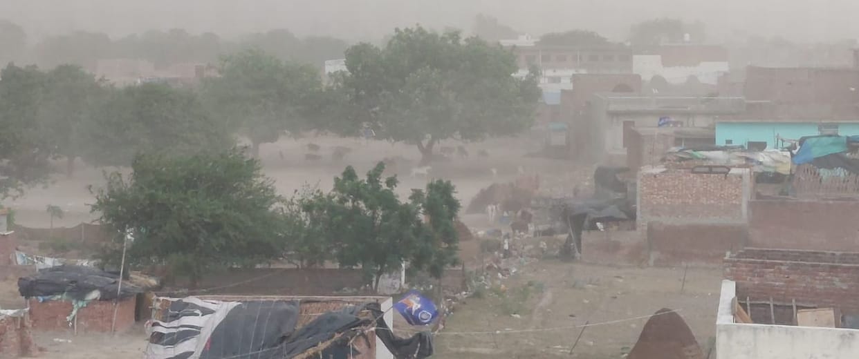 Relief from the weather as strong winds and rain bring a drop in mercury levels.
