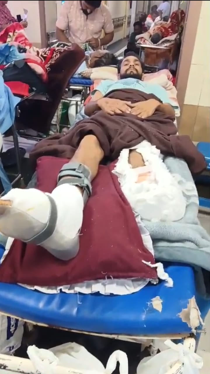 Tractor crushes young man's leg, requires amputation