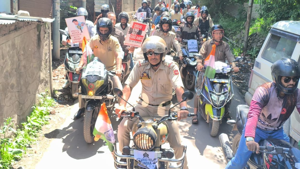 Police Bike Rally in Uri