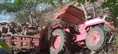Tractor Collides with Bike; Three Injured and Referred to District Hospital