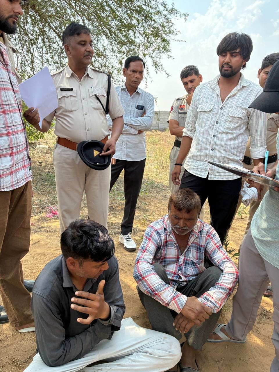 Police arrived on information from cow protection group