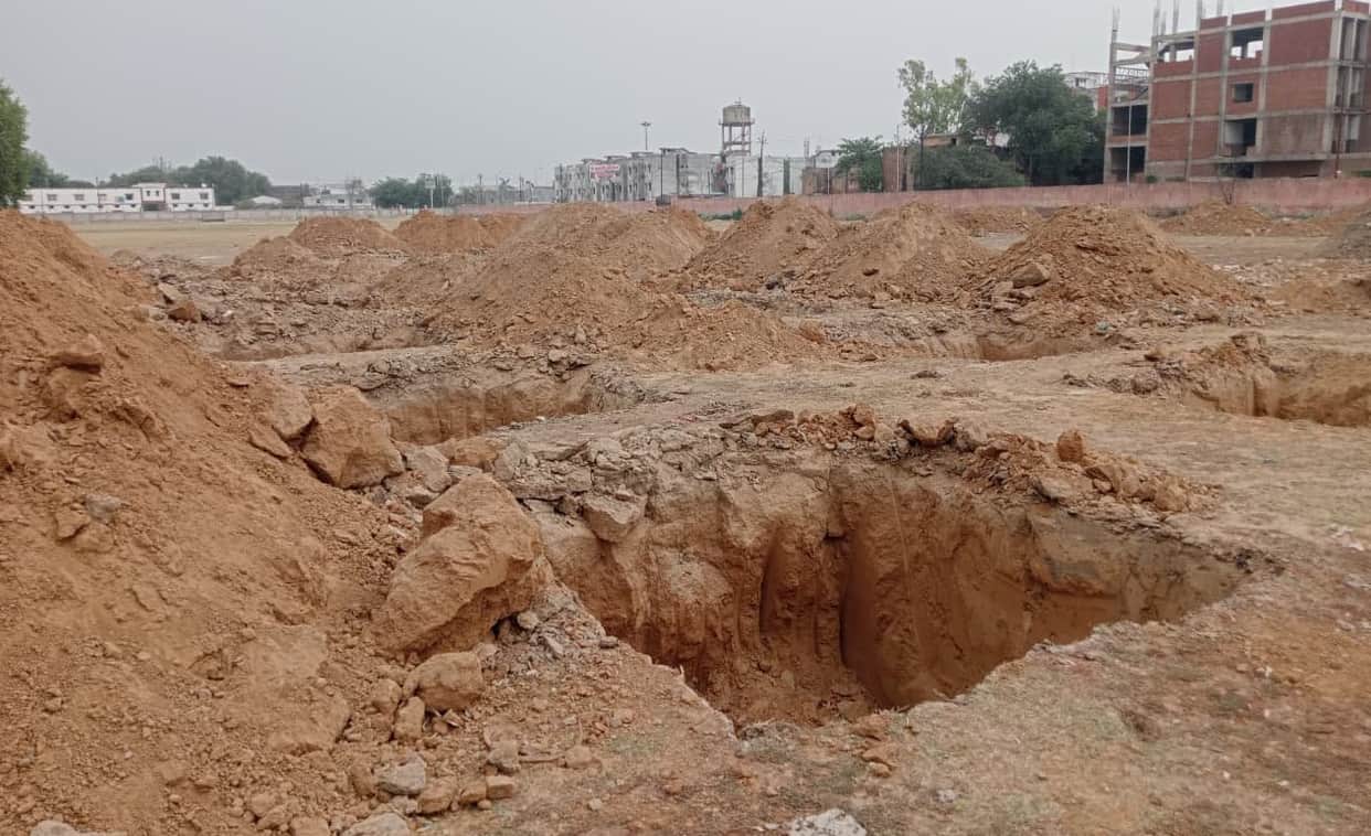 Construction of mini indoor stadium started in GIC campus