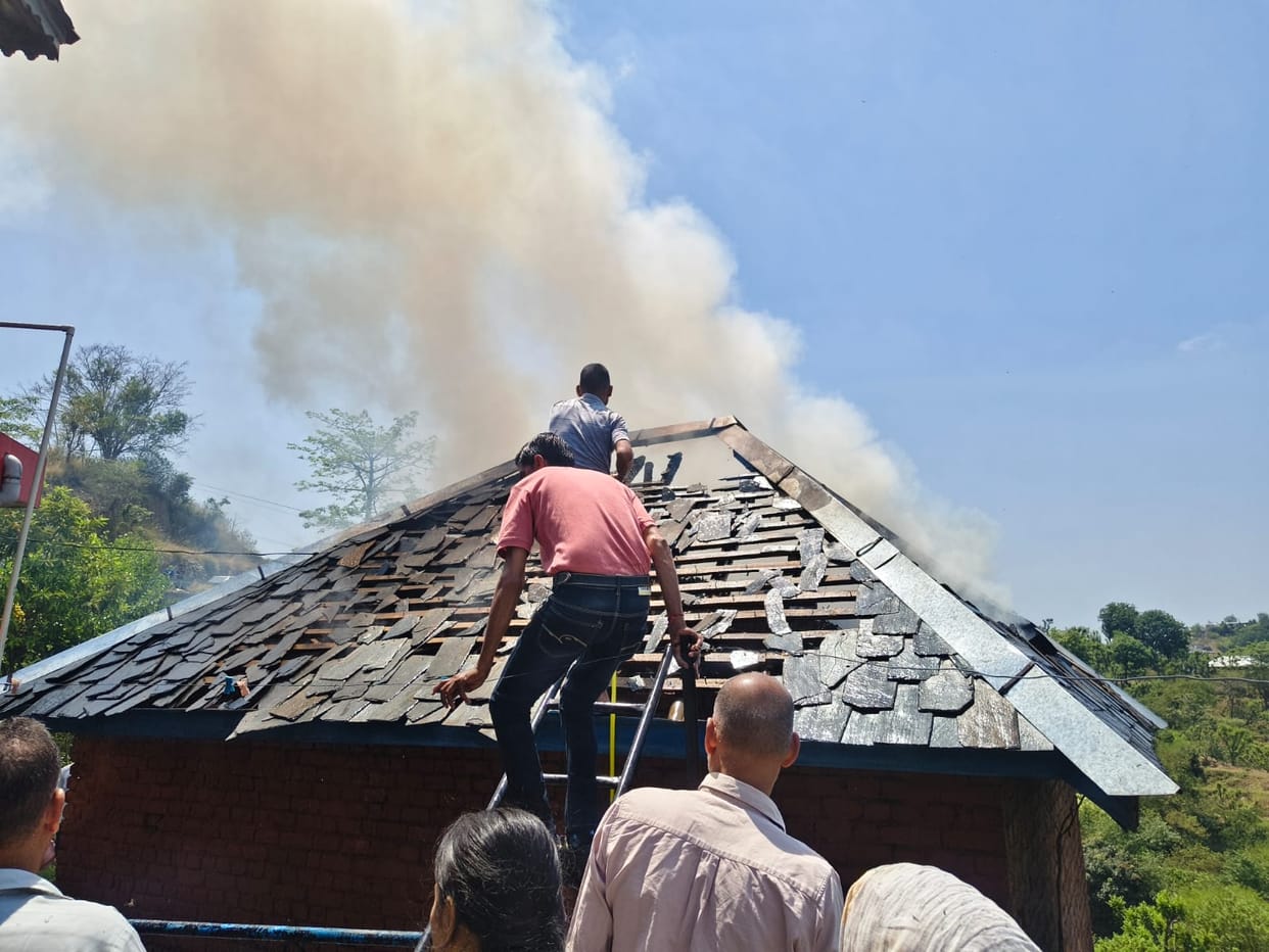 Animal shed reduced to ashes in Jhanikkar, pregnant cow burnt alive