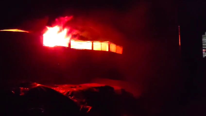 Factory fire due to short circuit