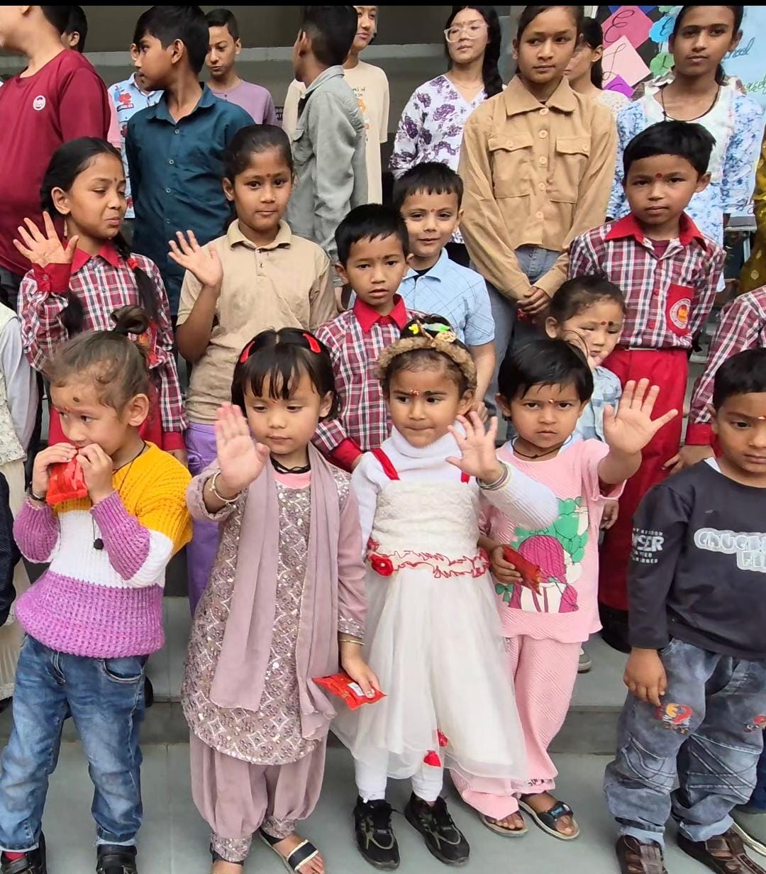 115 new students were welcomed with tilak (a sacred thread) at SGRR