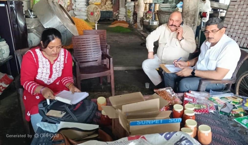 Chief Minister's Flying Squad collected 5 samples from Namkeen Factory