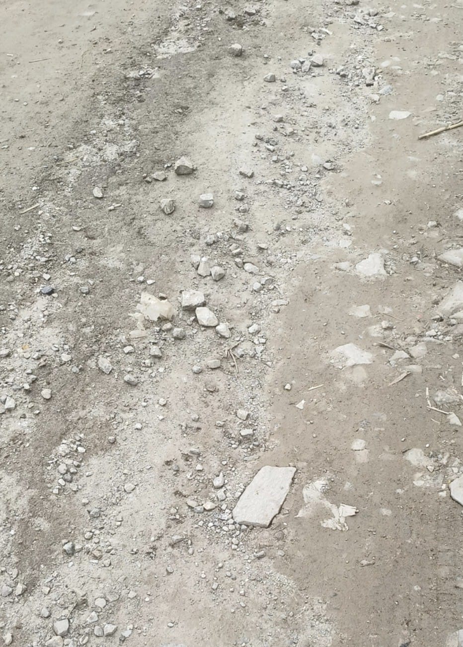 The asphalt on the Mori-Jakhol road was washed away in the very first rainfall.